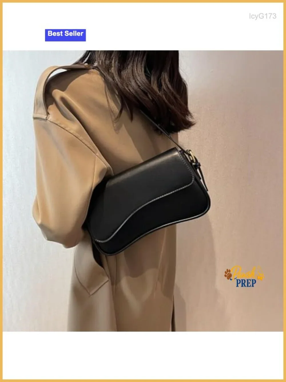 Vegan Leather Shoulder Bag Crossbody Hobo Purse Magnetic Closure Y2K Retro